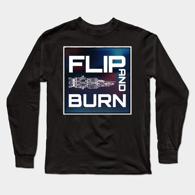 Flip and Burn Version 2 Long Sleeve T-Shirt by OrionLodubyal